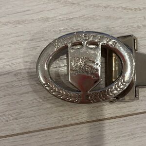 Burberry Shiny Silver Belt Buckle